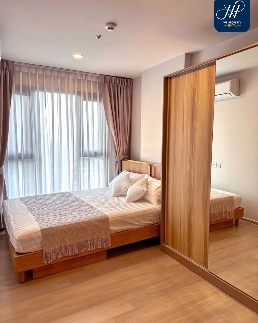 Aspire Onnut Station ห้องใหม่มือหนึ่ง ไม่เคยมีคนเช่า ตกแต่งครบสไตล์ Cozy Modern โทนไม้อบอุ่น พร้อมเข้าอยู่