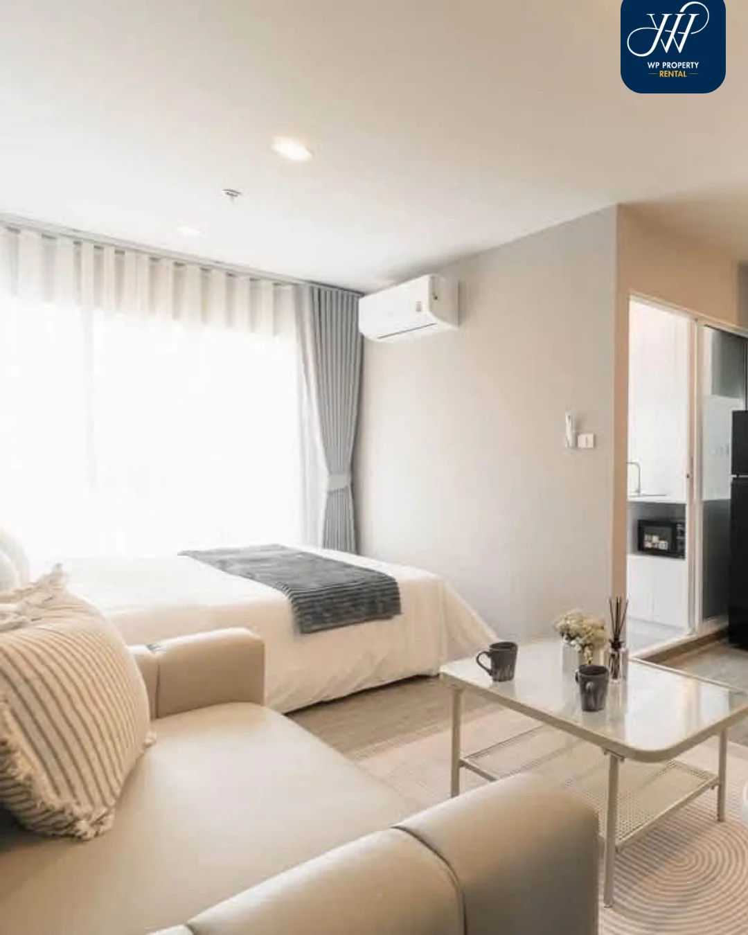 Regent Home Bangna ห้องใหม่มือหนึ่ง ชั้น 31 วิวแม่น้ำเจ้าพระยา บิ้วอินสวย พร้อมเครื่องนอนและของตกแต่งตามภาพ