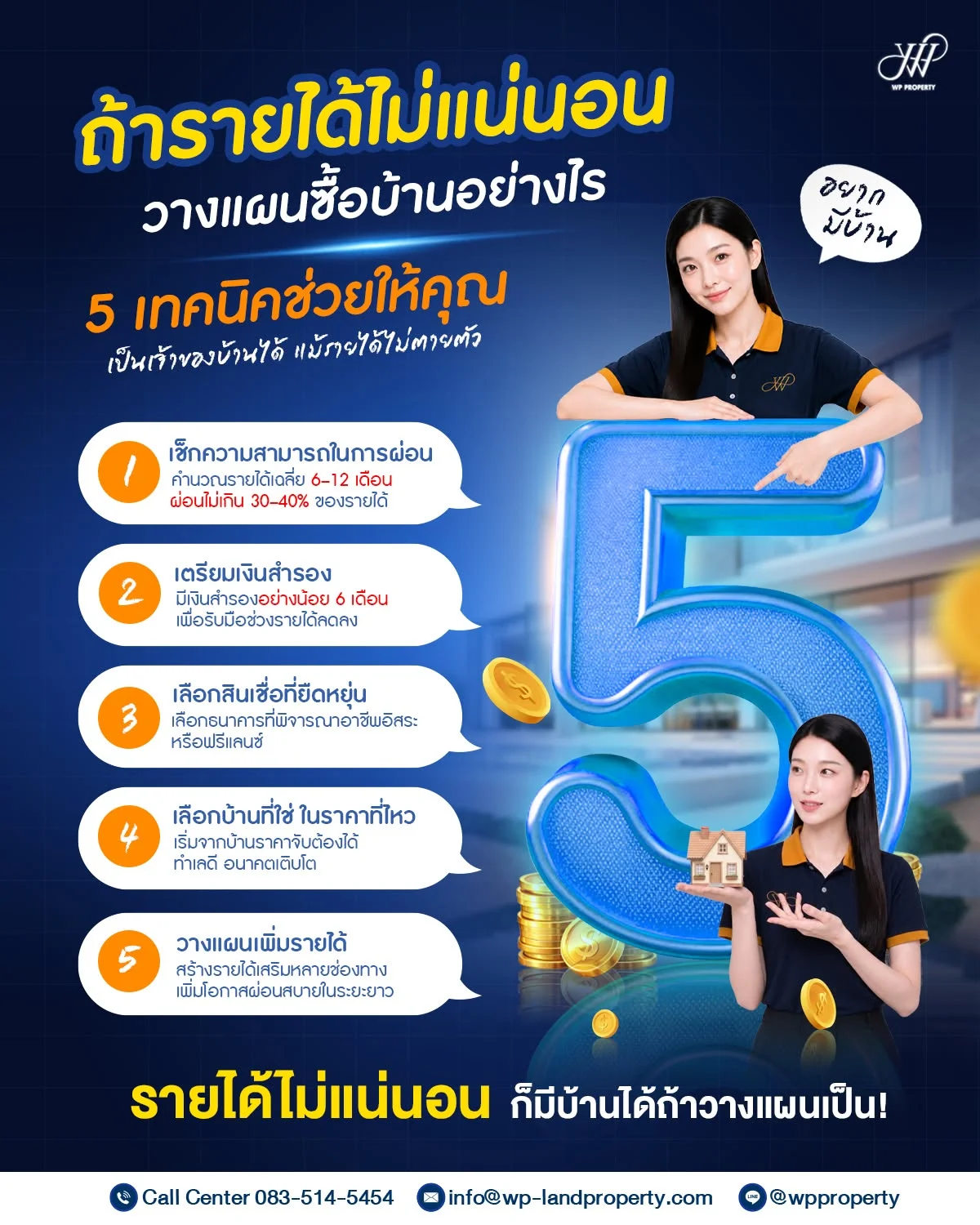 รายได้ไม่แน่นอน ก็วางแผนซื้อบ้านได้!
